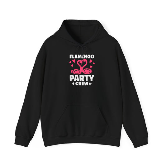 Cute Flamingo Party Crew Shirt - Tropical Hearts Group Tee — Hoodie