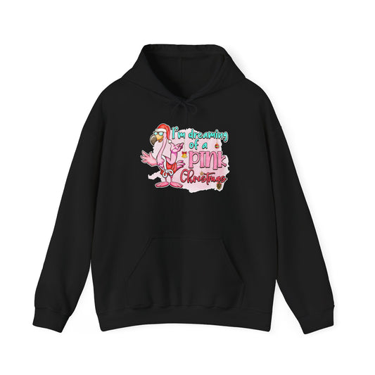 Pink Christmas Flamingo Shirt - Tropical Festive Holiday Beach Tee — Hoodie