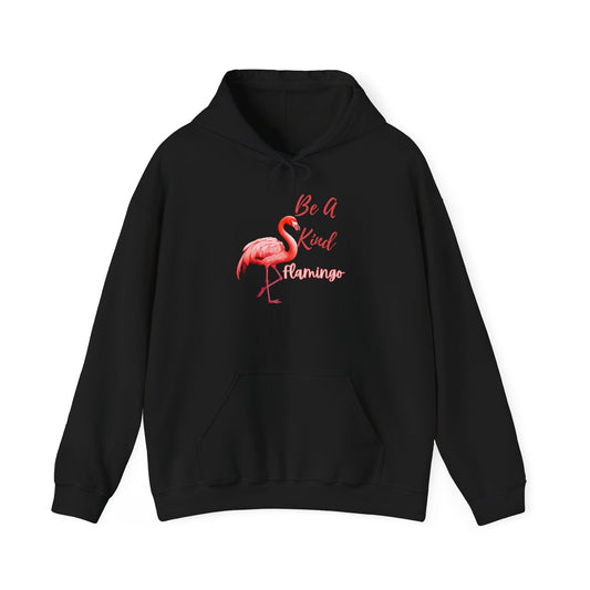 Be A Kind Flamingo Motivational Tropical Graphic Shirt for Positivity — Hoodie